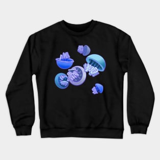 Blue Blubber Jelly Invasion! Crewneck Sweatshirt